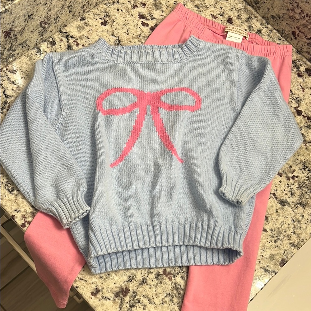 The Beaufort Bonnet Company Blue and Pink Kids Matching Set